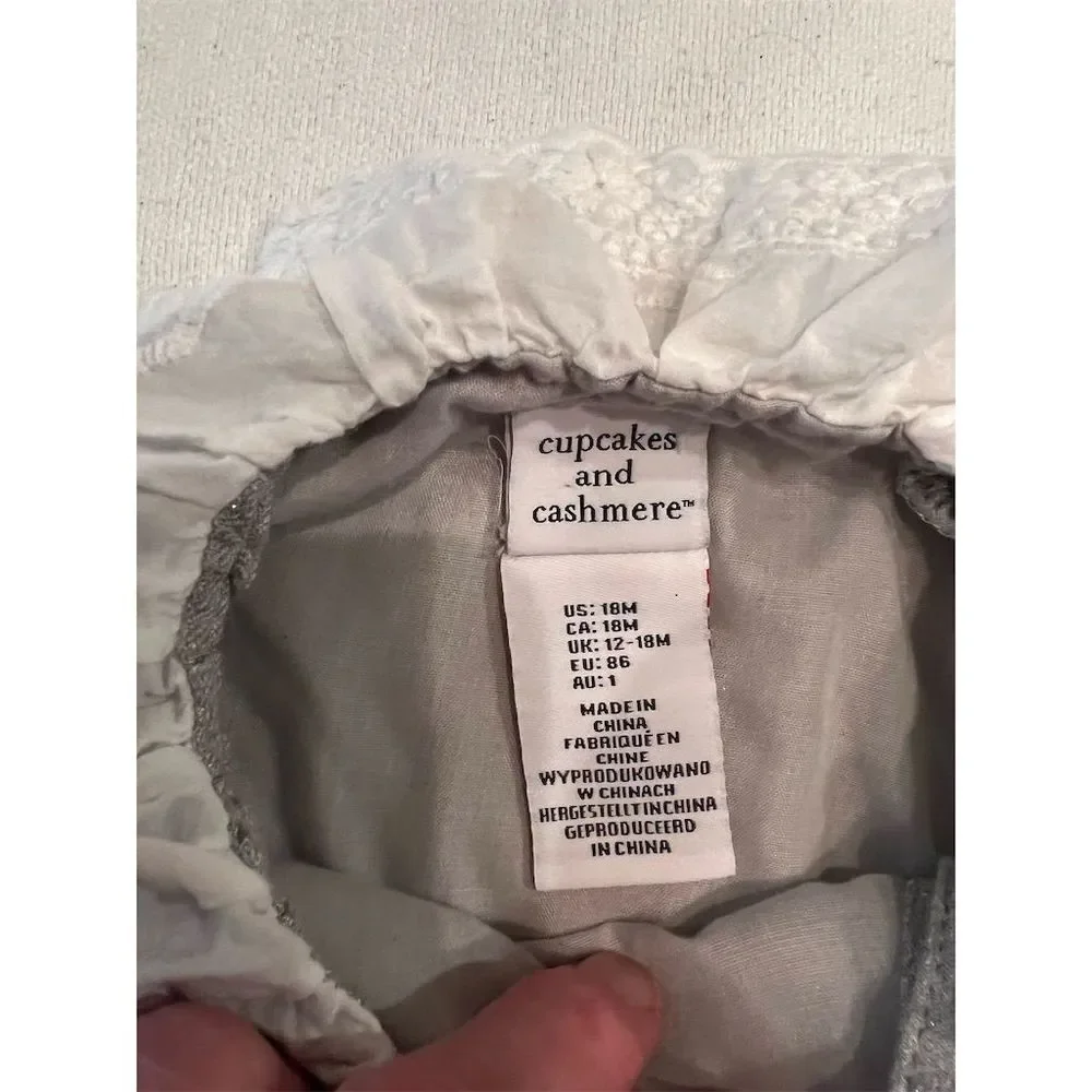 Cupcakes and Cashmere Girls Gray Dress 18‎ Months